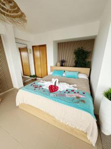 Łóżko lub łóżka w pokoju w obiekcie Hotel Selva Arenal