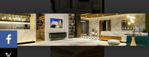 Dapur atau dapur kecil di Chinar Apartments