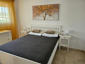 Postel nebo postele na pokoji v ubytování 3 bedrooms with pool & parking, close to sea and Gibraltar