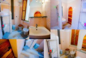 Koupelna v ubytování Old Style by the sea, roof terrace with heated pool, outdoor kitchen, Ladispoli