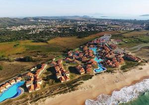 an aerial view of a resort on the beach at Buzios Beach Resort in Búzios