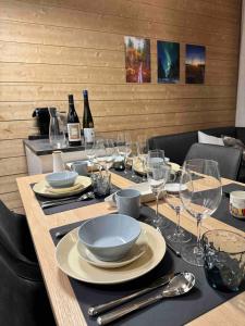 Ποτά στο Luxury apartment with private jacuzzi in Levi!