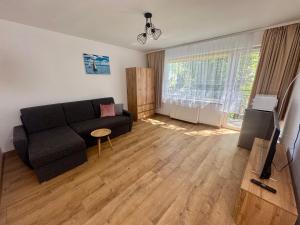 Χώρος καθιστικού στο Pensjonat Przystań