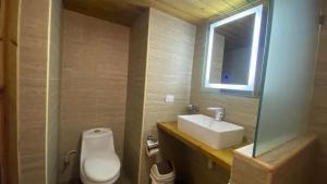 Koupelna v ubytování Hotel Don Andres