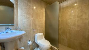 Koupelna v ubytování Hotel Don Andres