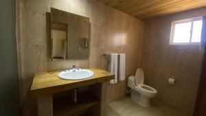 Koupelna v ubytování Hotel Don Andres