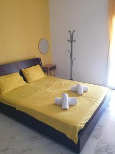 Postel nebo postele na pokoji v ubytování Chalkidiki White Kallithea Apartments