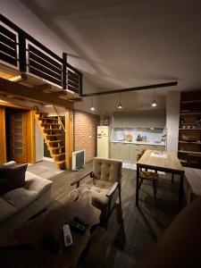Kuchyň nebo kuchyňský kout v ubytování Hotel Epidami