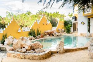 Bassein majutusasutuses Buenosdías Izamal või selle lähedal