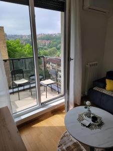 Balkón nebo terasa v ubytování Park Residence, Mirijevo, Beograd