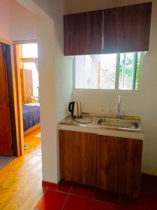 Kuchyň nebo kuchyňský kout v ubytování Lakeview Apartment in the Heart of Guatavita