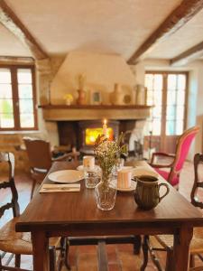 Posezení v ubytování La Bastide des Pins