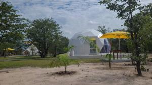 Vườn quanh geo dome