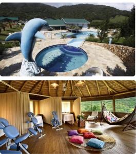Πισίνα στο ή κοντά στο Ecoresort Capivari
