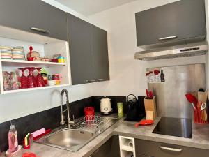 Kuchyň nebo kuchyňský kout v ubytování ART'APPART