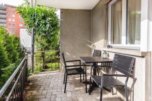 Balkón nebo terasa v ubytování SOHO G !Gratis Parken, Free Parking!