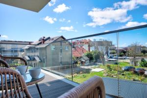 Balkón alebo terasa v ubytovaní HelApart - NATURALnie, że Hel