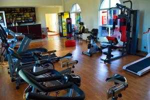 Fitness centrum a/nebo fitness zařízení v ubytování Wuduria Hotel