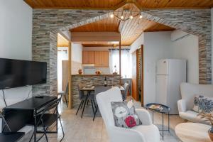 Η κουζίνα ή μικρή κουζίνα στο Mermaid Home +27 φωτογραφίες