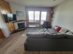 TV a/nebo společenská místnost v ubytování Vacances à la montagne + 10 fotografií