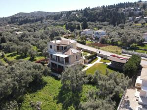 an aerial view of a house at Villa Adelais in Tsoukaladhes
