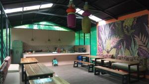 Restaurace v ubytování La Shamana - Ecological Concept in Jungle