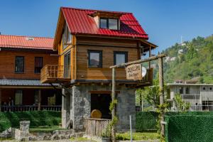 Budova, kde se aparthotel nachází