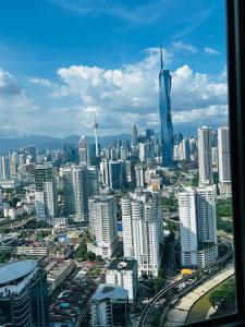 Γενική άποψη της πόλης Κουάλα Λουμπούρ ή θέα της πόλης από  αυτό το διαμέρισμα