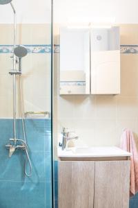 Koupelna v ubytování Volos City Αpartment #1