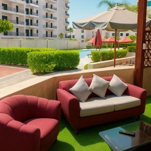 The swimming pool at or close to Luxurious Chalet in Port Said Governorate Stunning Views Még 37 kép