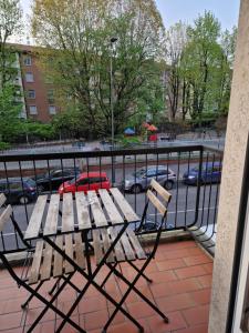 Balkón alebo terasa v ubytovaní Appartamento Michelino - in fiera portello