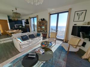 TV/trung tâm giải trí tại Casa lunga, 8 pax, clim, vue mer, piscine