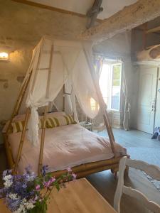 Postel nebo postele na pokoji v ubytování Chambre d’hôtes La Ferté