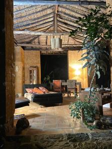 Χώρος καθιστικού στο El Paraiso Posada Finca San Vicente