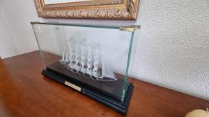a glass display on top of a table at Elena77 in Benidorm +33 photos