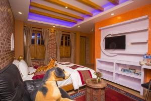 TV o dispositivi per l'intrattenimento presso Blue Mountain Home Stay