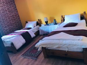 una camera con due letti di Blue Mountain Home Stay a Kathmandu