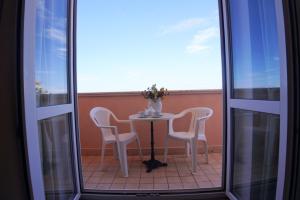 Balkón nebo terasa v ubytování New Hotel Sonia