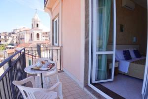 Balkón nebo terasa v ubytování New Hotel Sonia