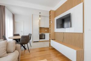 TV a/nebo společenská místnost v ubytování Apartments BB
