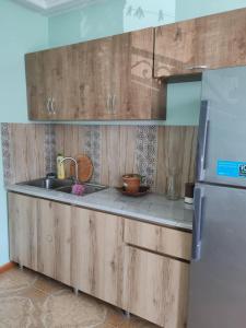 Η κουζίνα ή μικρή κουζίνα στο Batumi apartment