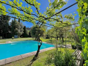 a swimming pool in the yard of a house at "La Verrerie haut" piscine, parking, proche du centre in Cahors +10 photos