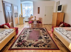Posteľ alebo postele v izbe v ubytovaní Apartment in a historical house in the center of Levoča