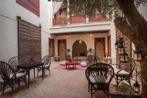Balkón nebo terasa v ubytování Riad Tassili Marrakech + 37 fotografií