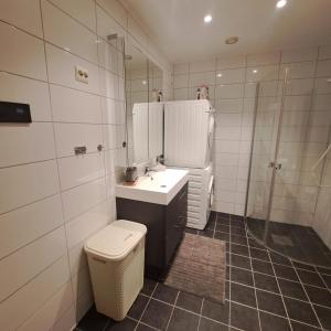 Koupelna v ubytování Storm Hotel Senja
