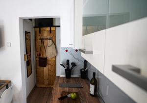 Dapur atau dapur kecil di BOM apartman