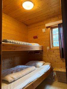 Postel nebo postele na pokoji v ubytování Hafslo hytteutleige Straumane