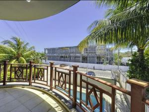 a balcony with a view of a building at Residence Acacia in Port Louis