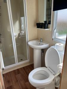 Koupelna v ubytování The Beachside Retreat 3 Bedroom Pet Friendly in Clarach Bay