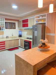 Dapur atau dapur kecil di Casa Vitória